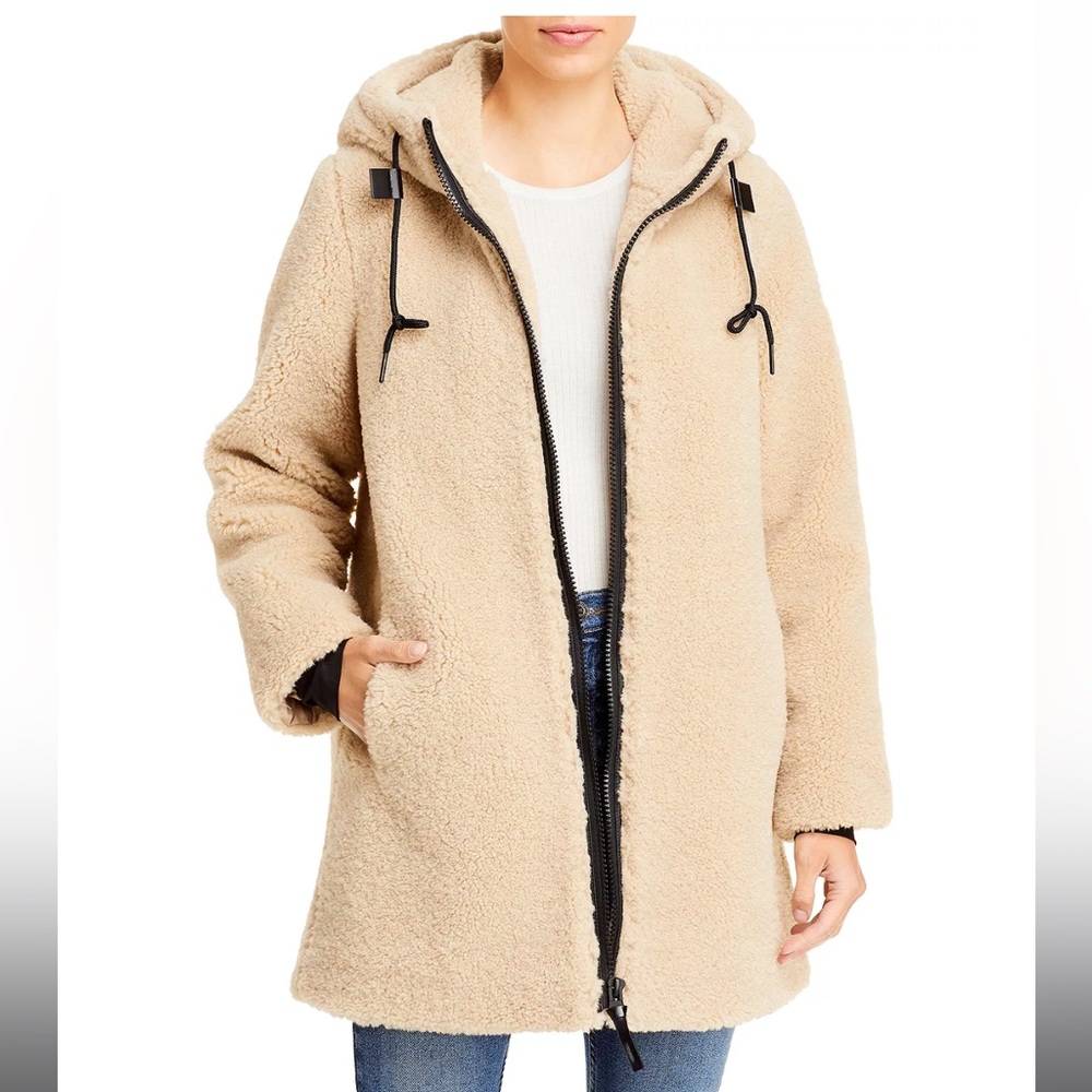 Sanctuary hooded faux Sherpa jacket